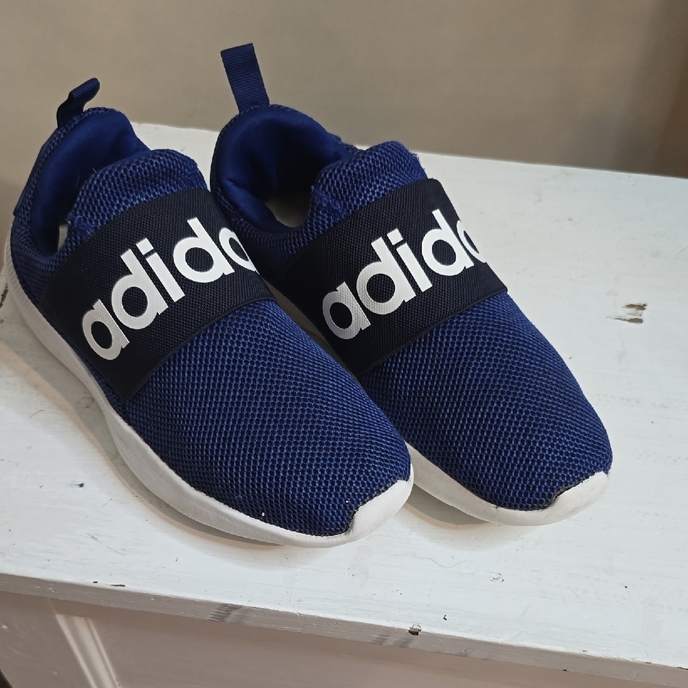 Adidas Blue and Black Athletic Slip-On Shoes